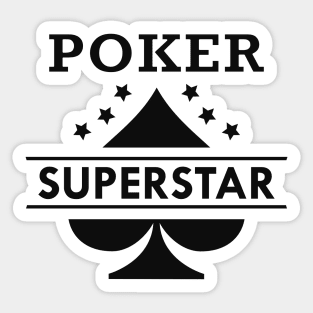 Poker Player - Poker Star Sticker